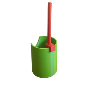 Pack vaso con escotadura+bombilla+sujetador Antimicrobial